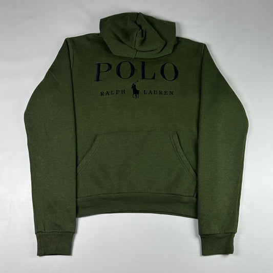 S - 2000's Polo Ralph Lauren Green Logo Hoodie