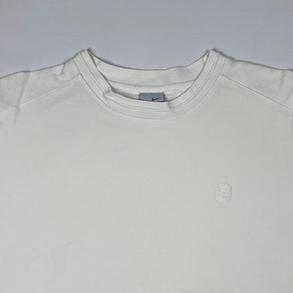 M - Nike 2000's White Long Sleeve Sweatshirt