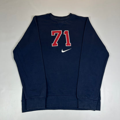 S - Vintage 2000's Nike Navy #71 Crewneck Sweatshirt