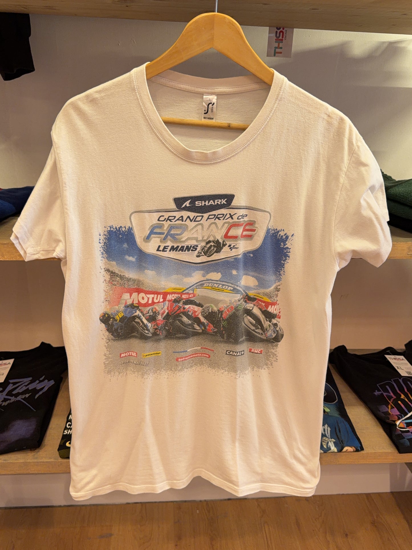 L - Sol's Regent Grand Prix de France Le Mans Graphic T-Shirt