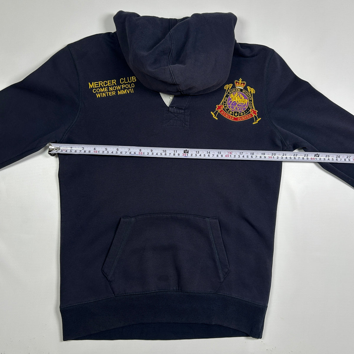 M - Vintage 2000's Polo Ralph Lauren Mercer Club Team Hoodie