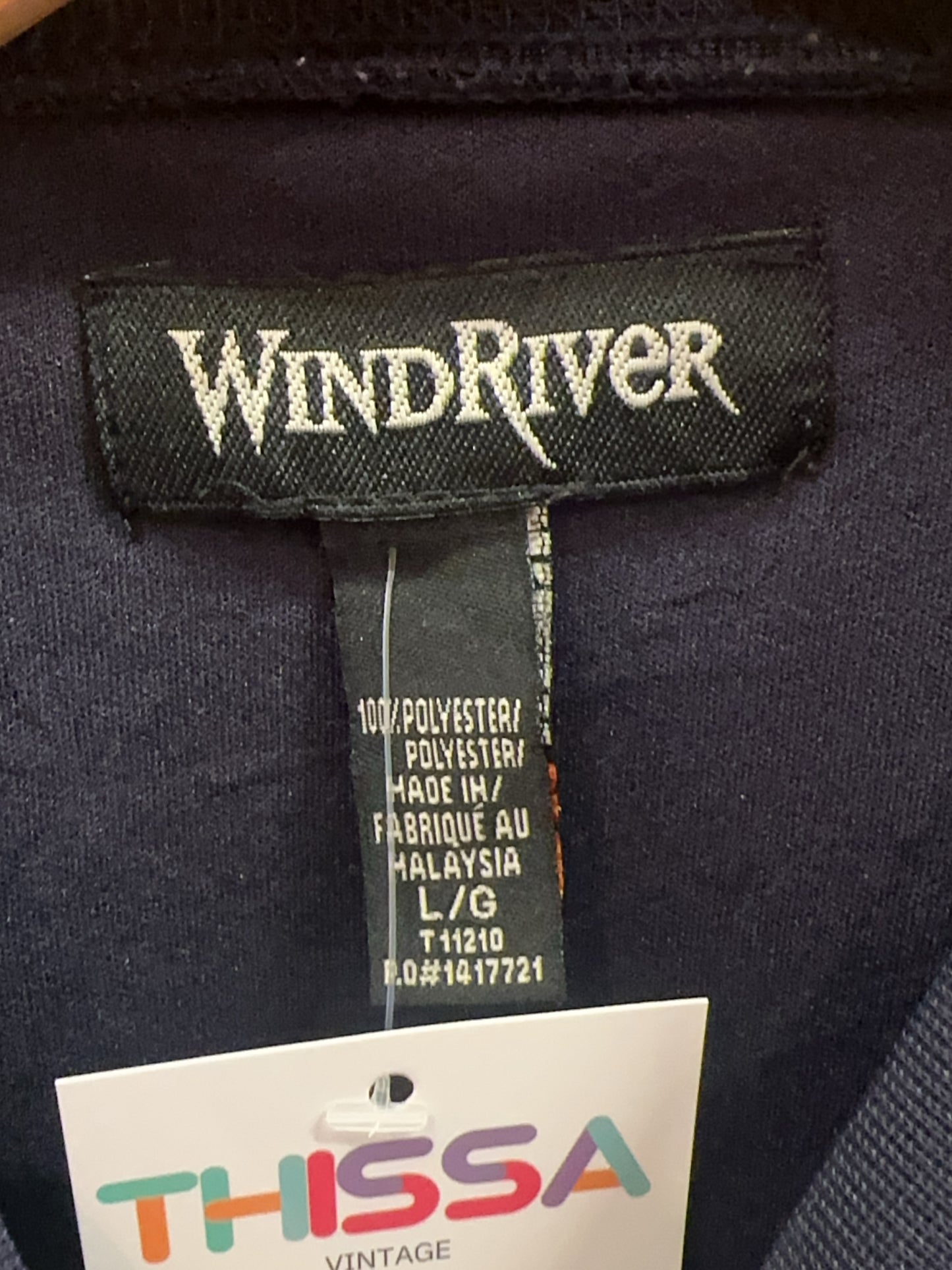 L - WindRiver Navy Mesh Short Sleeve T-Shirt
