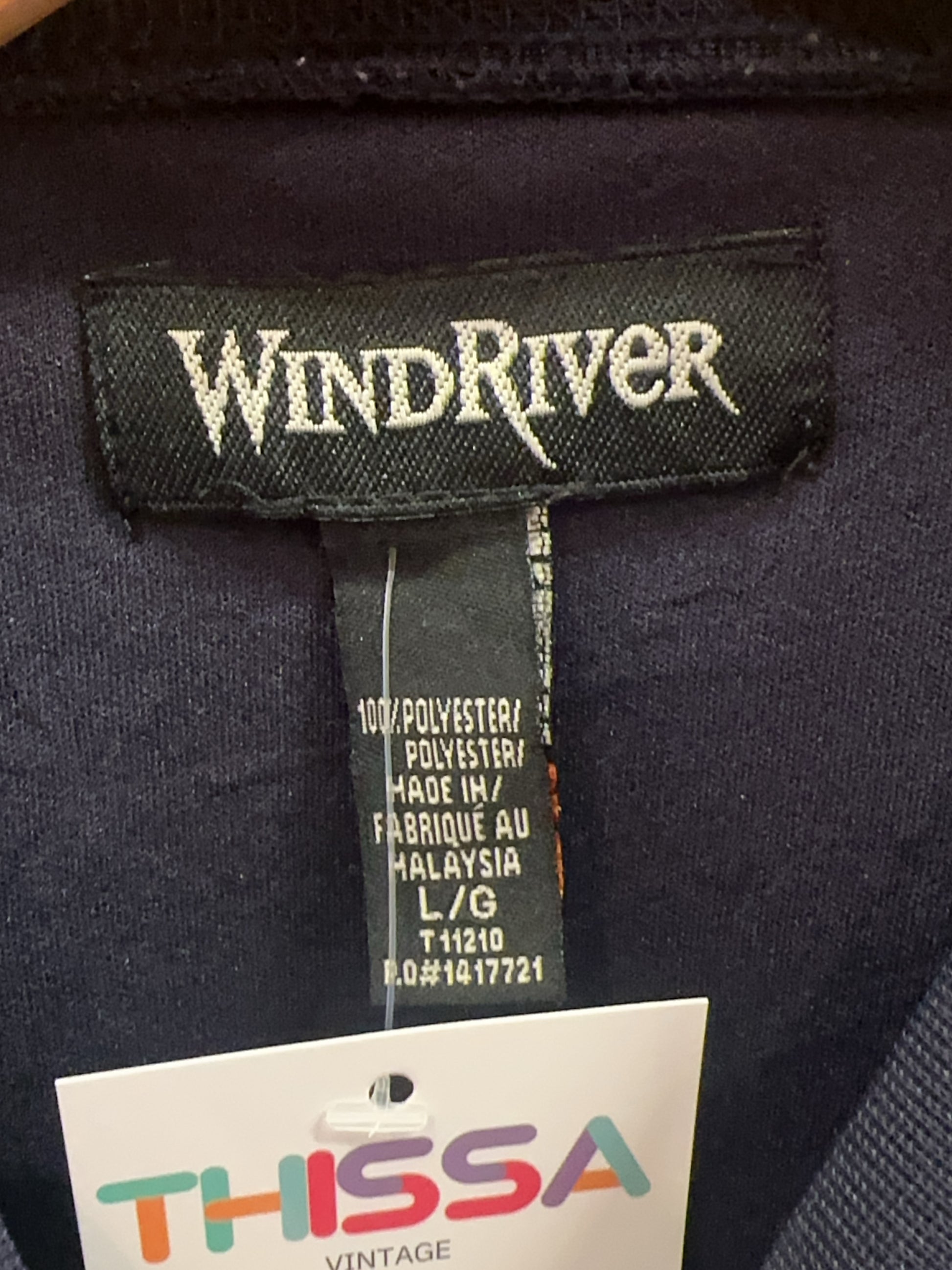 L - WindRiver Navy Mesh Short Sleeve T-Shirt