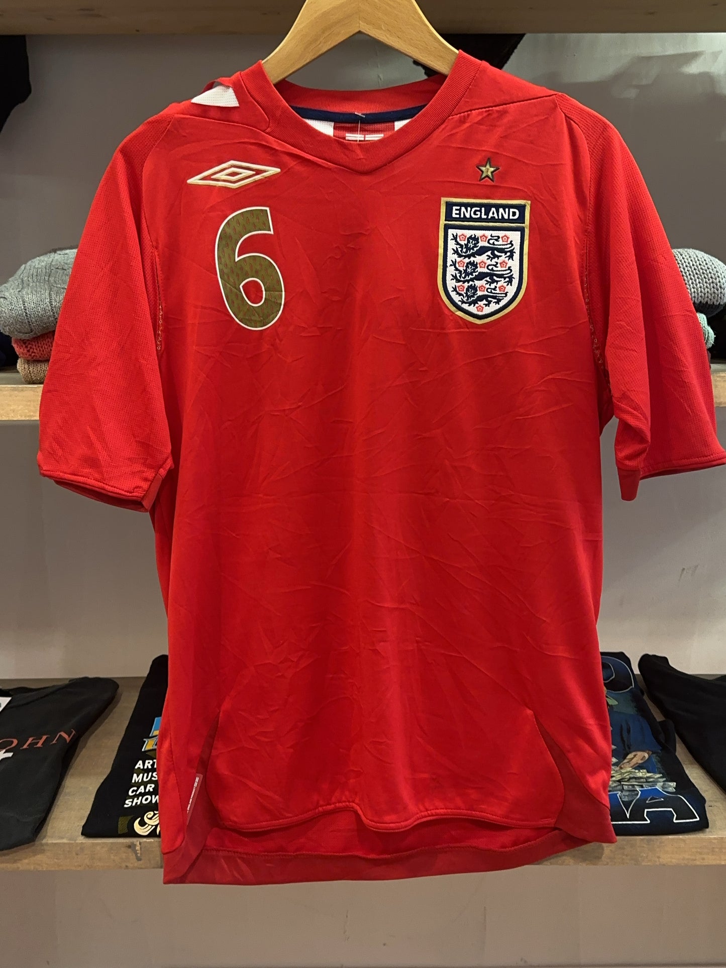 2006-2008 England John Terry Umbro Away Football Shirt 6 - S