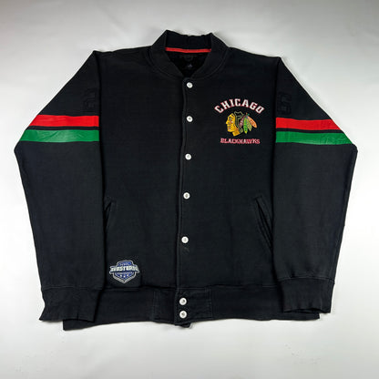 L - 1990's Chicago Blackhawks NHL Varsity Jacket