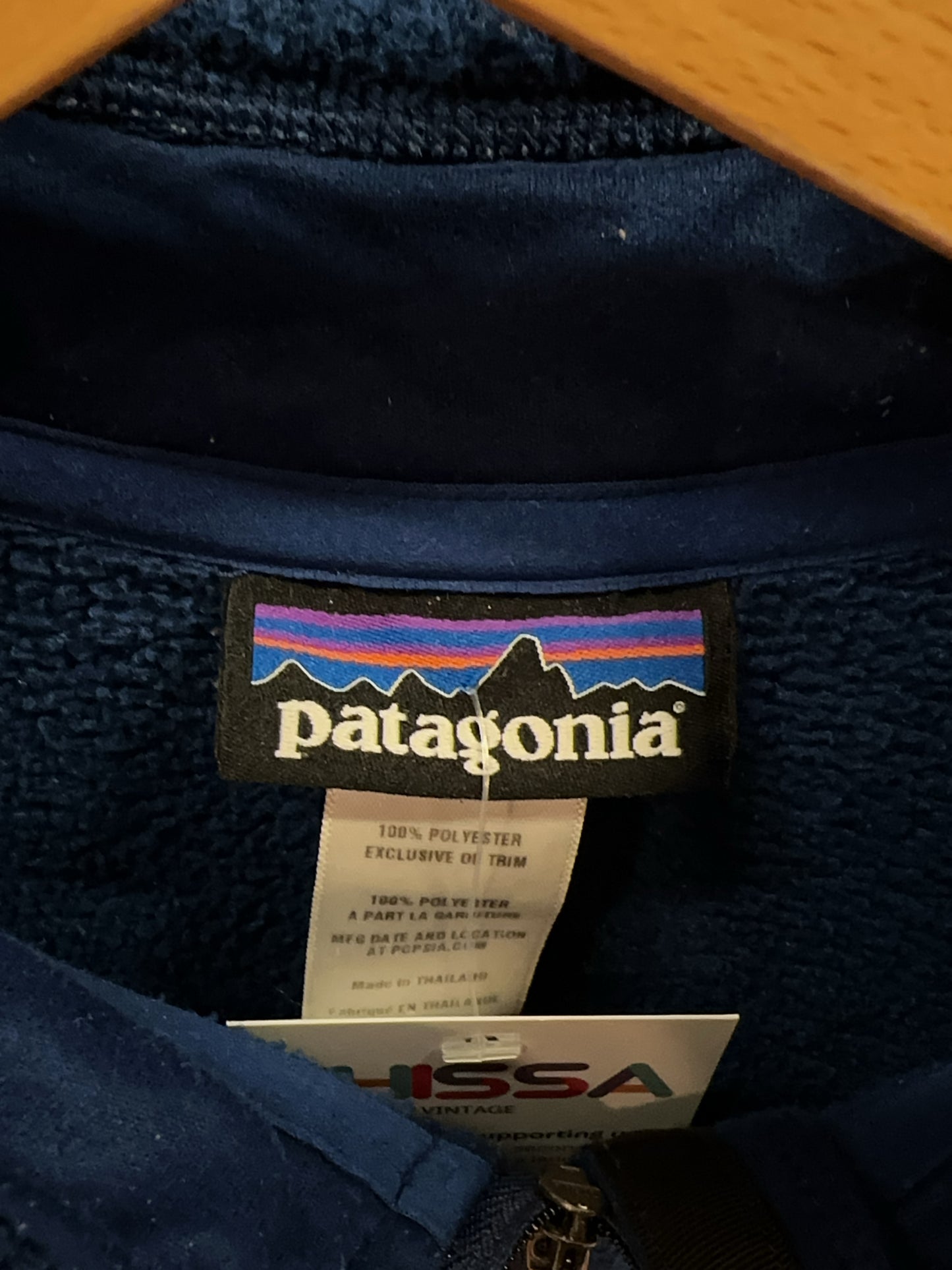 Patagonia Blue Quarter-Zip Fleece Pullover - M