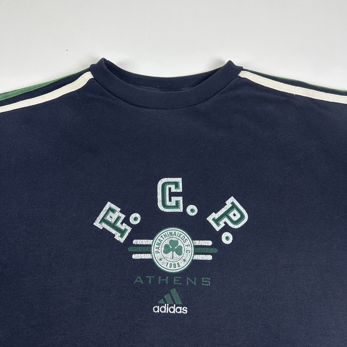 M - Vintage 1990's Adidas Panathinaikos Athens Crewneck Sweatshirt