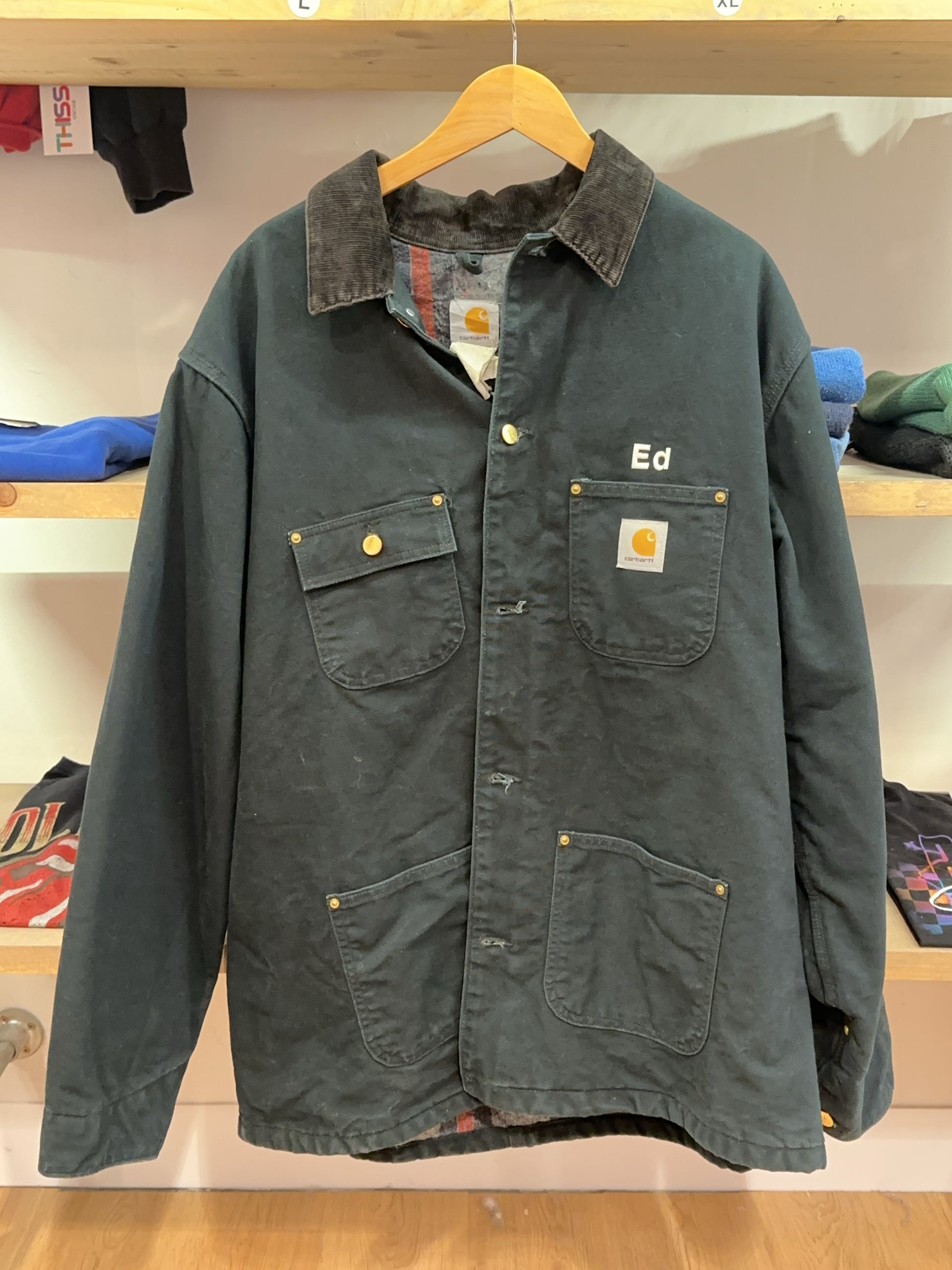 L - 1990's Carhartt CB1043 / C01 River & Industrial Diving Work Jacket