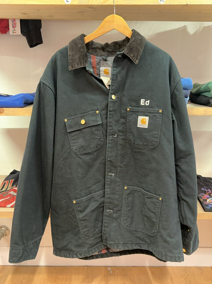L - 1990's Carhartt CB1043 / C01 River & Industrial Diving Work Jacket