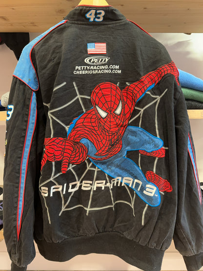 XL - Spiderman 3 Marvel Nascar Racing Jacket JH Design 2007 Nascar Bobby Labonte #43 Movie Promo