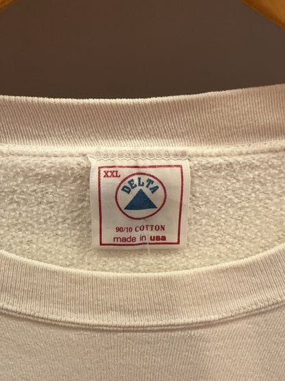 XXL - Vintage 1990's Delta Sweatshirt featuring a "Ron Jon / MKF Pro-Am" surf