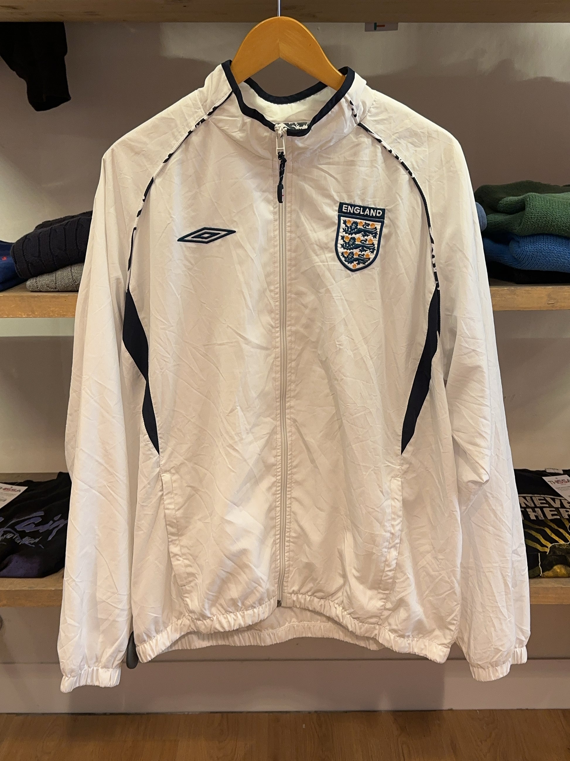XL - 2007-09 England Umbro Track Jacket
