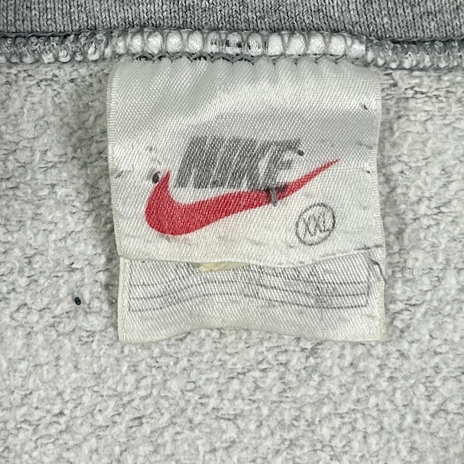 XXL - Vintage 1990's Nike Athletics Spellout White Tag Sweatshirt