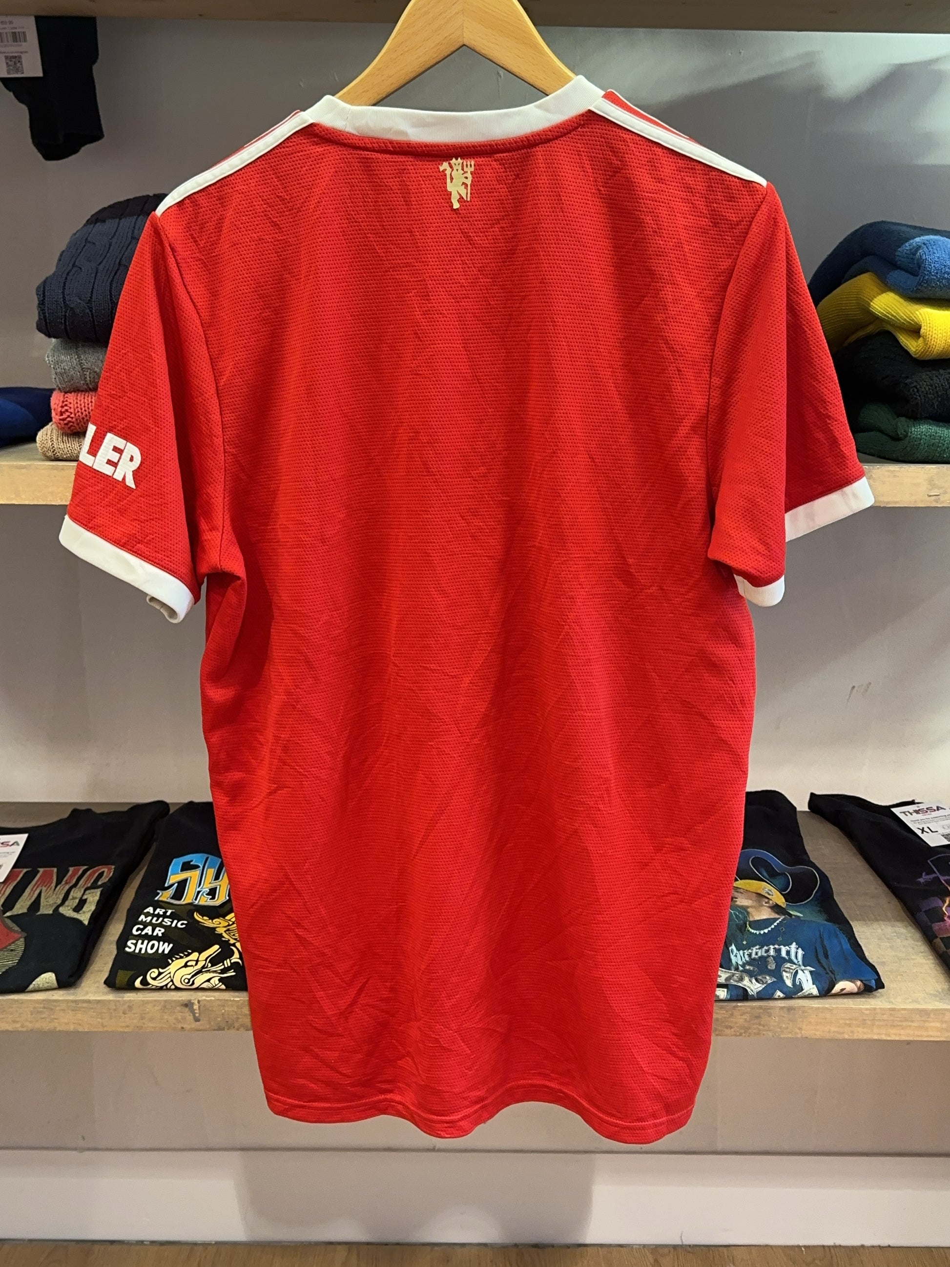 2021-2022 Manchester United Adidas Home Football Shirt - L
