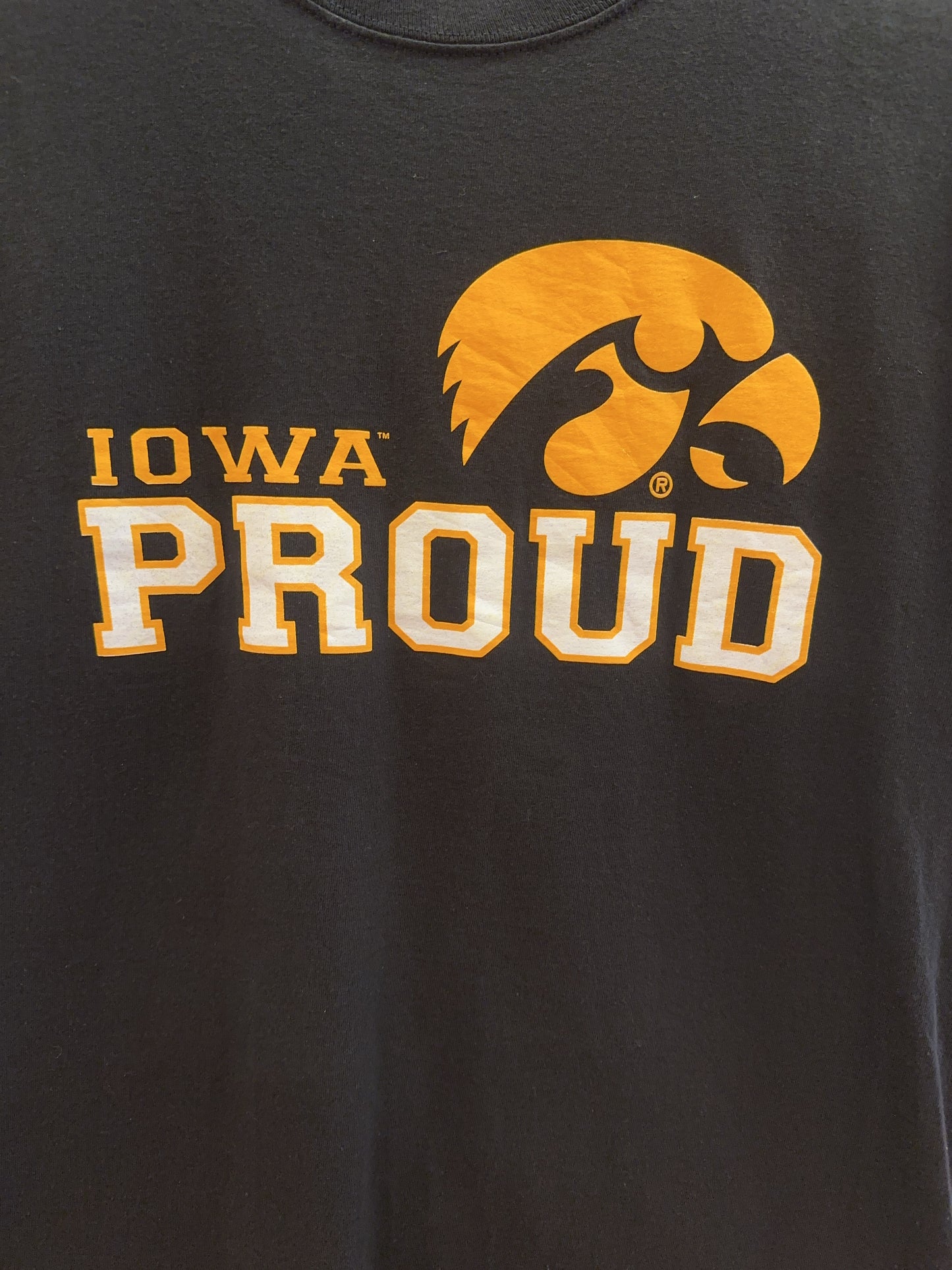 Iowa Hawkeyes Proud Black Graphic T-Shirt