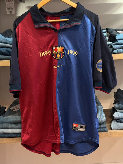 XL - 1999-2000 FC Barcelona Nike Centenary Home Football Shirt