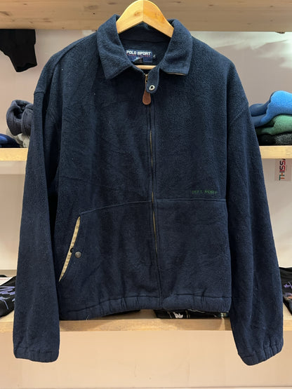 L - Vintage 1990's Ralph Lauren Fleece Harrington Jacket