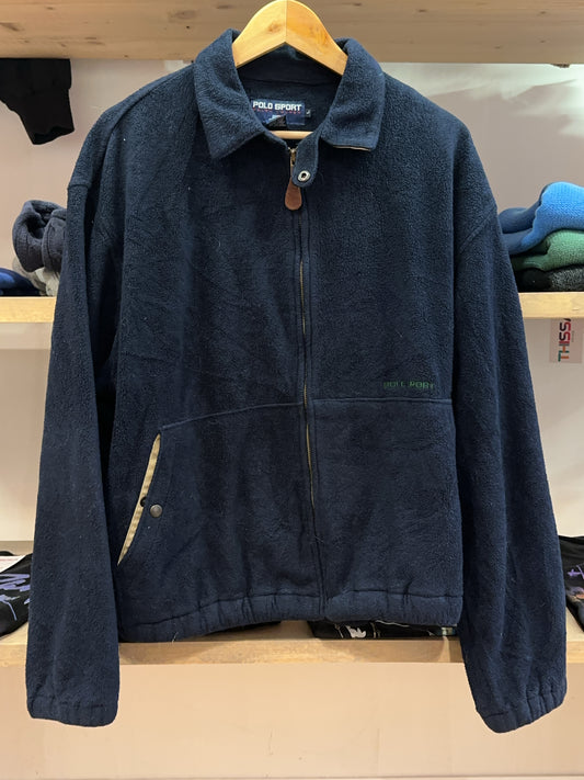 L - Vintage 1990's Ralph Lauren Fleece Harrington Jacket
