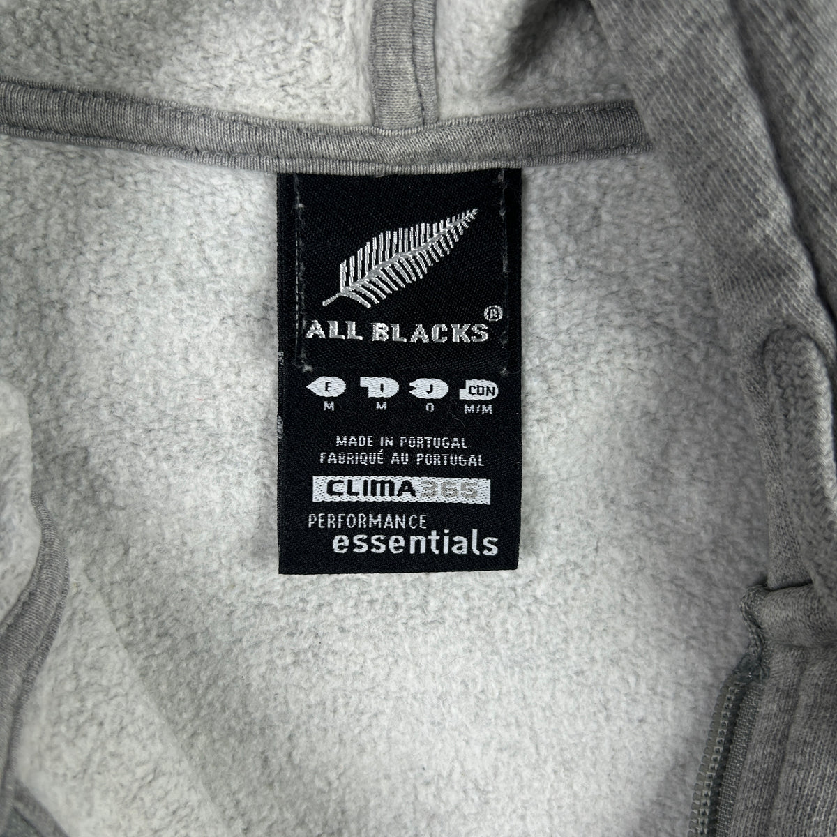 M - 2000's Adidas All Blacks New Zealand Zip Hoodie