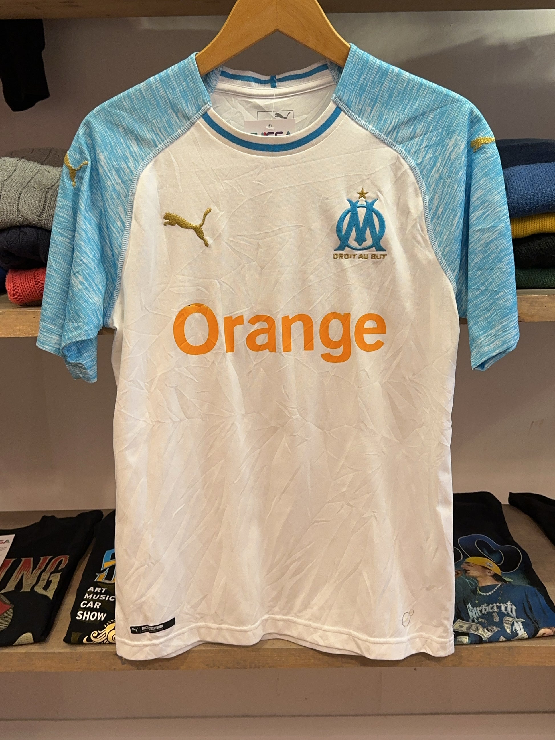 2018-2019 Olympique de Marseille Puma Home Football Shirt - S