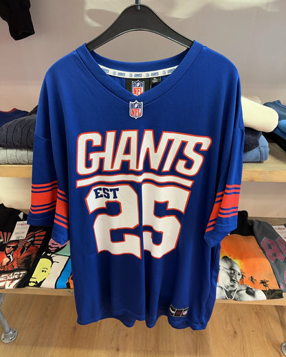 XL - New York Giants NFL #25 Blue Jersey