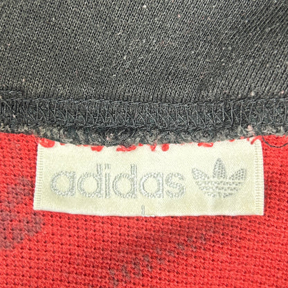 XL - 1990's Adidas Red Black Hooded Pullover Sweatshirt