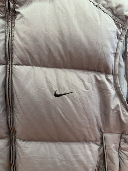 M - Vintage 2000's Nike Silver Puffer Vest