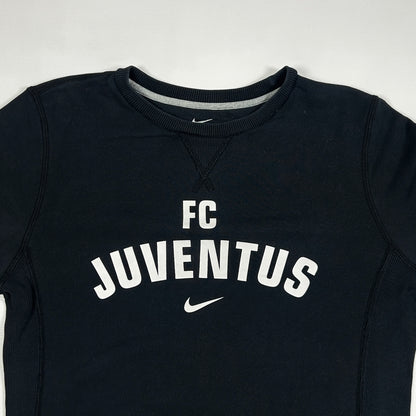 S - 2017-18 Juventus FC Nike Black Crewneck Sweatshirt