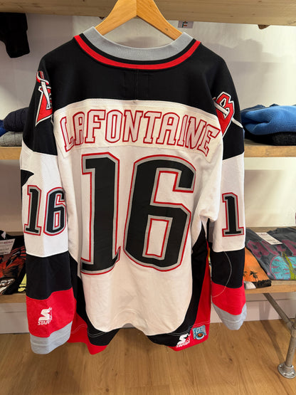 XL - Buffalo Sabras Pat LaFontaine Goathead Starter Icehockey Jersey nhl 16