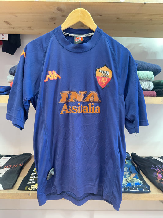 2000-01 AS Roma Kappa Third Football Shirt INA Assitalia - S