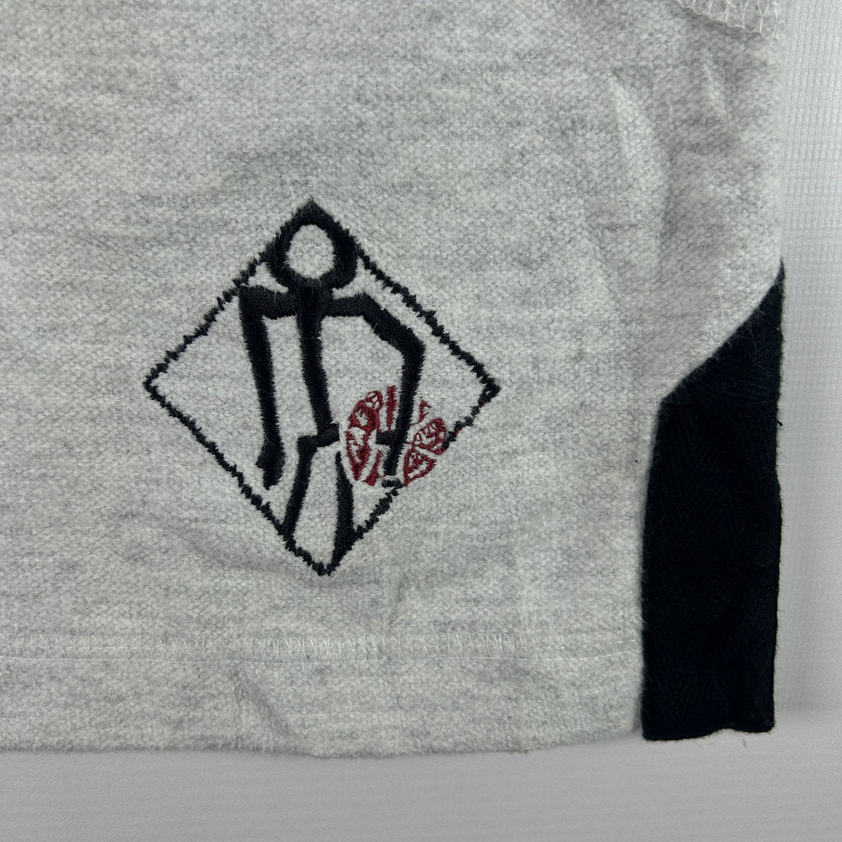 M - 1990's Adidas Grey Streetball Fleece Half-Zip Hoodie