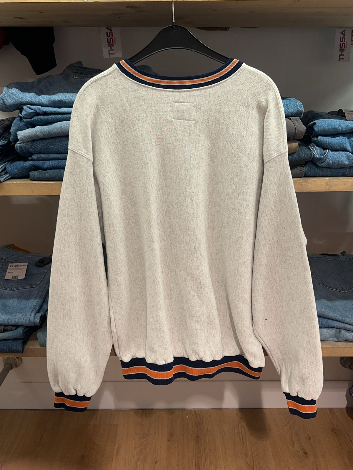 L - Neff Clarke Eagles Vintage V-Neck Sweatshirt