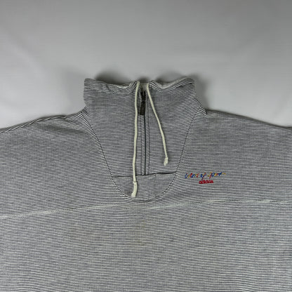 XL - 1990's Adidas Striped Half-Zip Pullover Sweatshirt