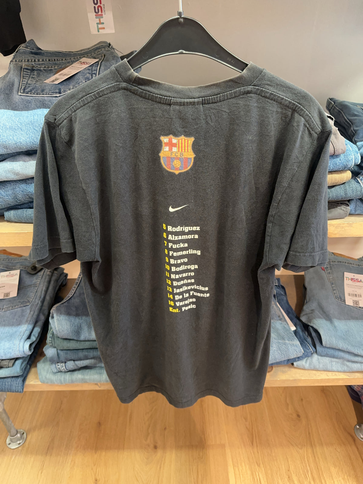 S - Nike FC Barcelona 2003 Champions Final Four T-Shirt