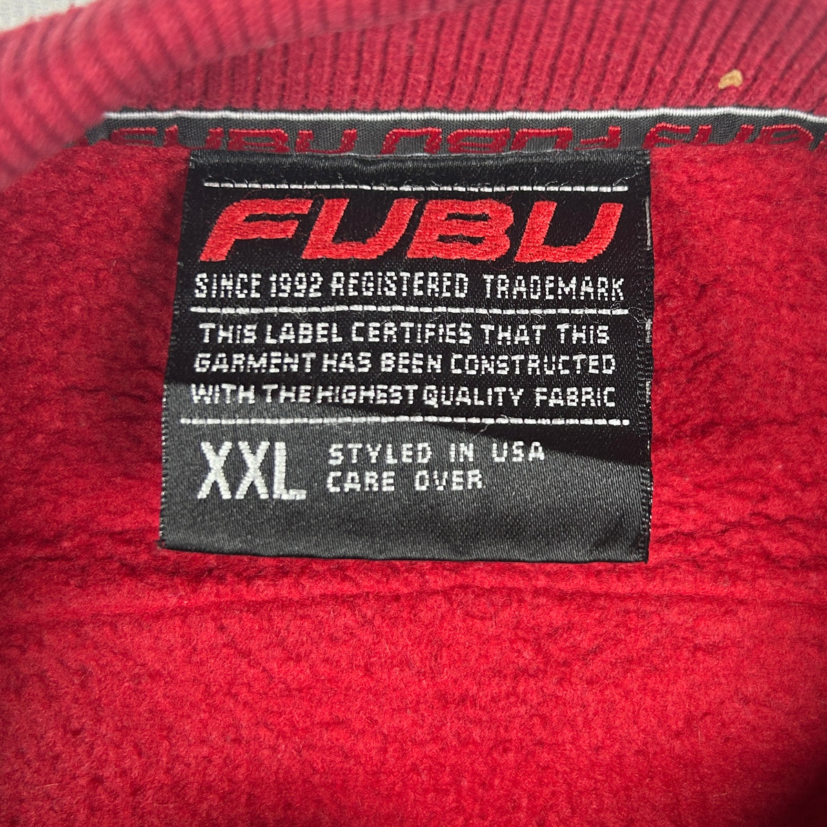 XXL - Vintage 1990's FUBU Los Angeles 05 Red Graphic Sweatshirt