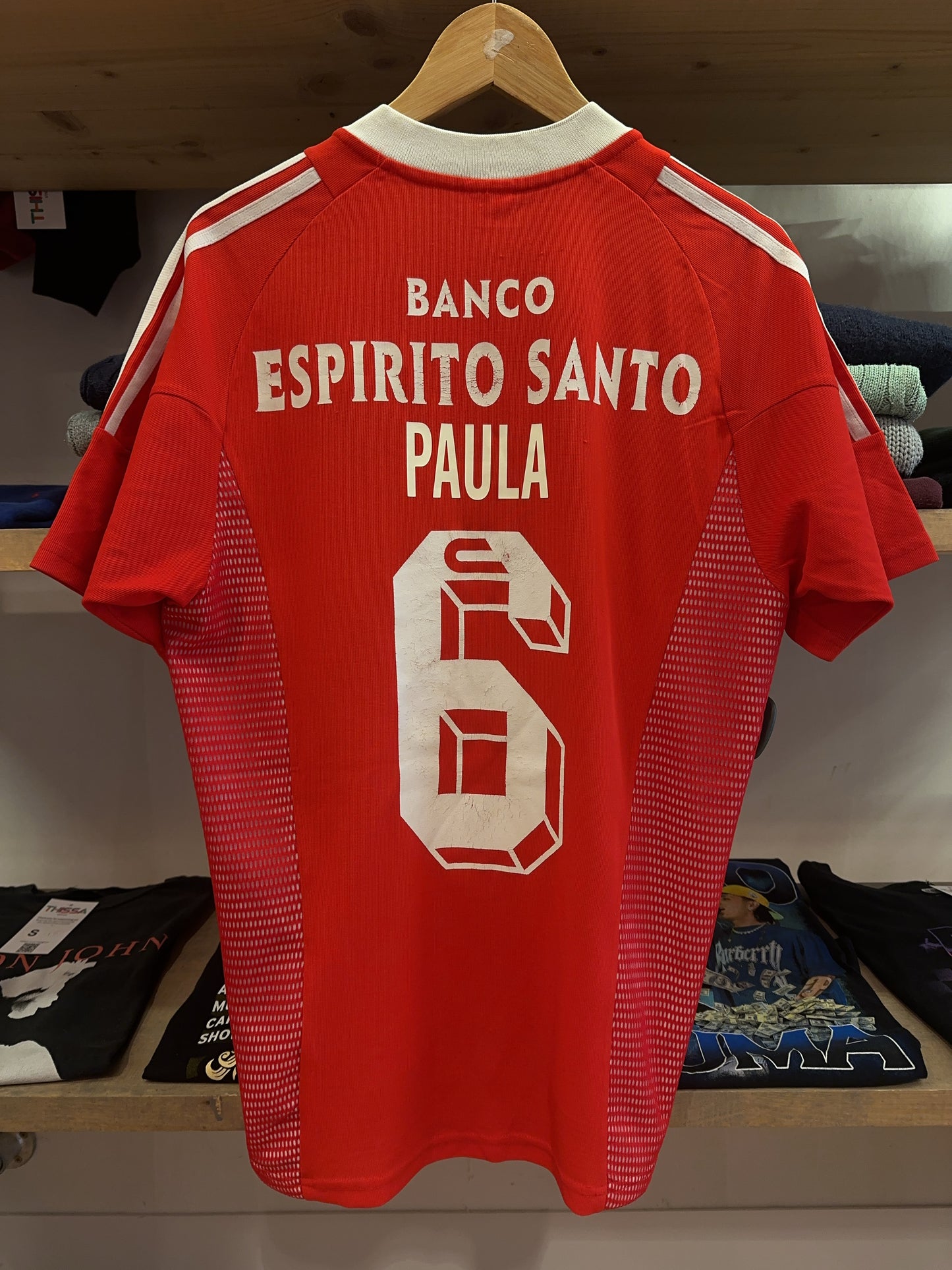 2002-2003 SL Benfica Adidas Home Football Shirt 6 - M