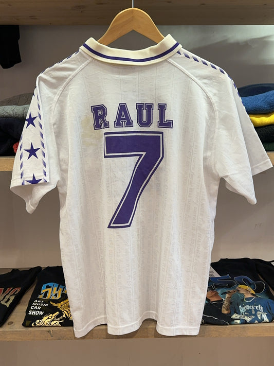 1994-1996 Real Madrid Real Madrid Home Football Shirt Raul 7 - S