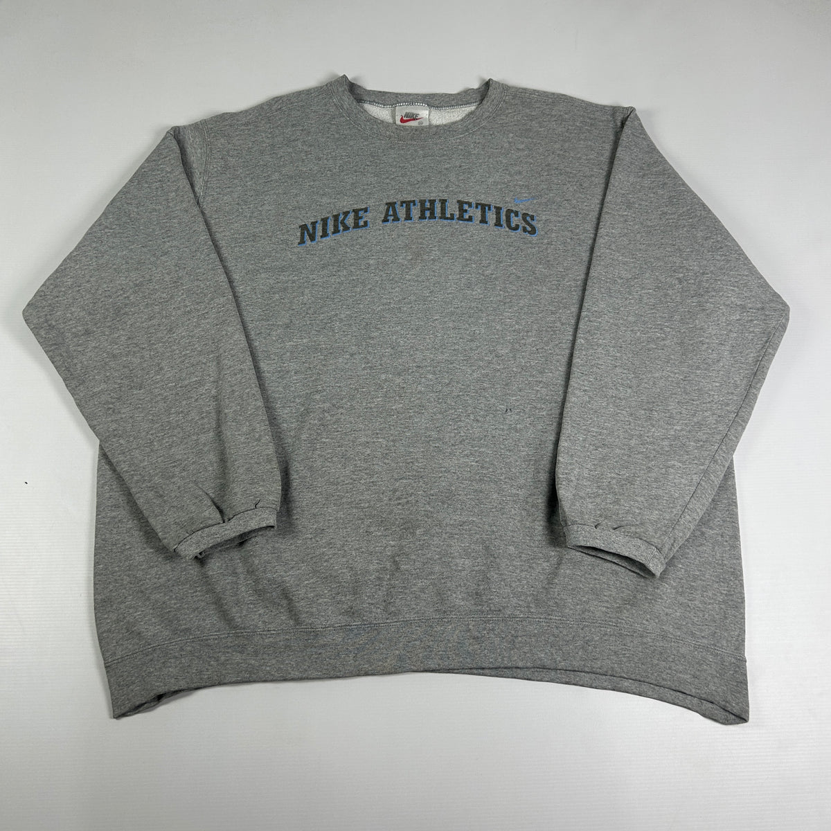 XXL - Vintage 1990's Nike Athletics Spellout White Tag Sweatshirt