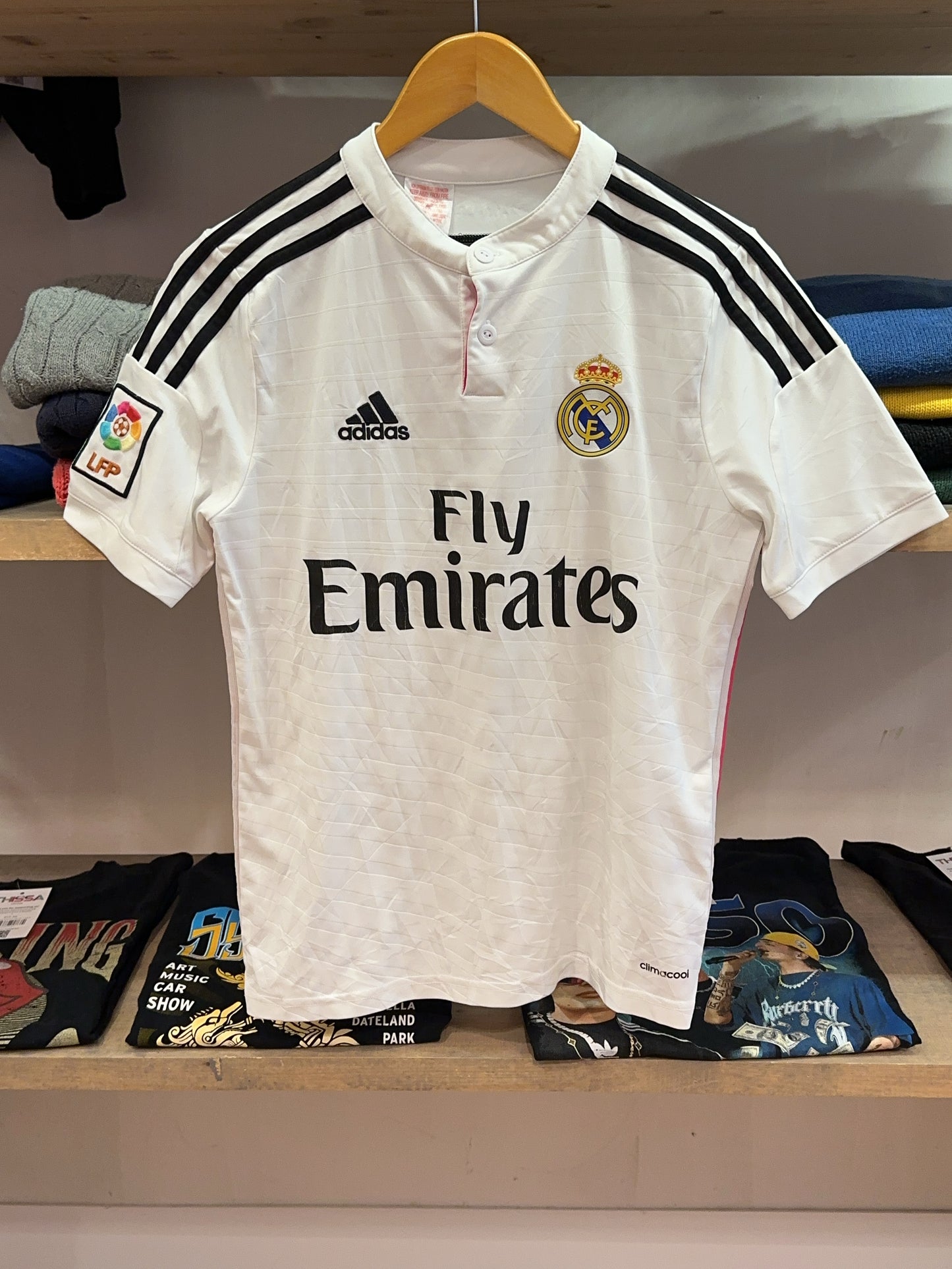 2014-15 Real Madrid Adidas Home Football Shirt 7 - S