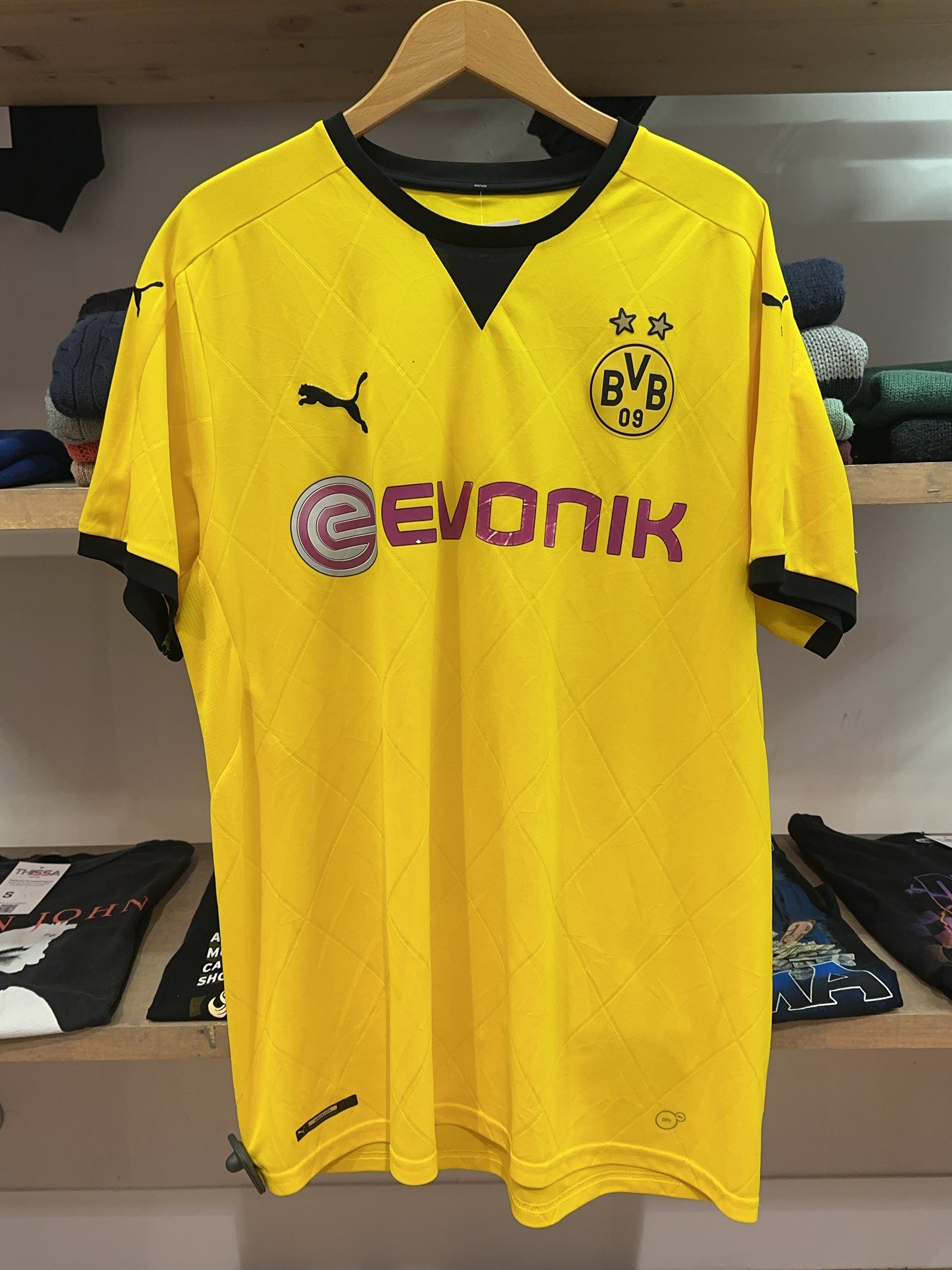 2015-16 Borussia Dortmund Hummels Puma Home Football Shirt #15 - XL