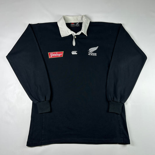 XL - 1994-1996 New Zealand All Blacks Steinlager Rugby Shirt Longsleeve Canterbury