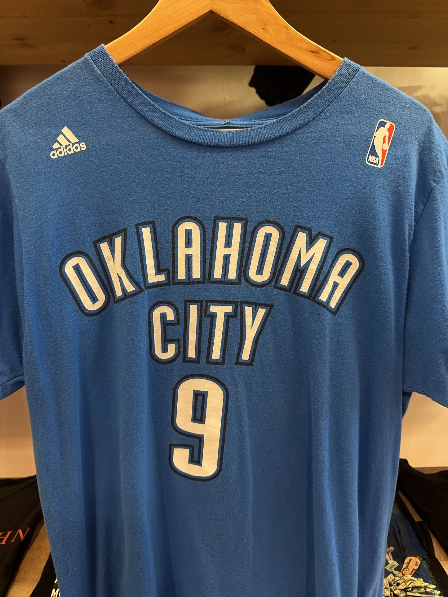 Adidas Oklahoma City Thunder Serge Ibaka #9 Blue NBA T-Shirt