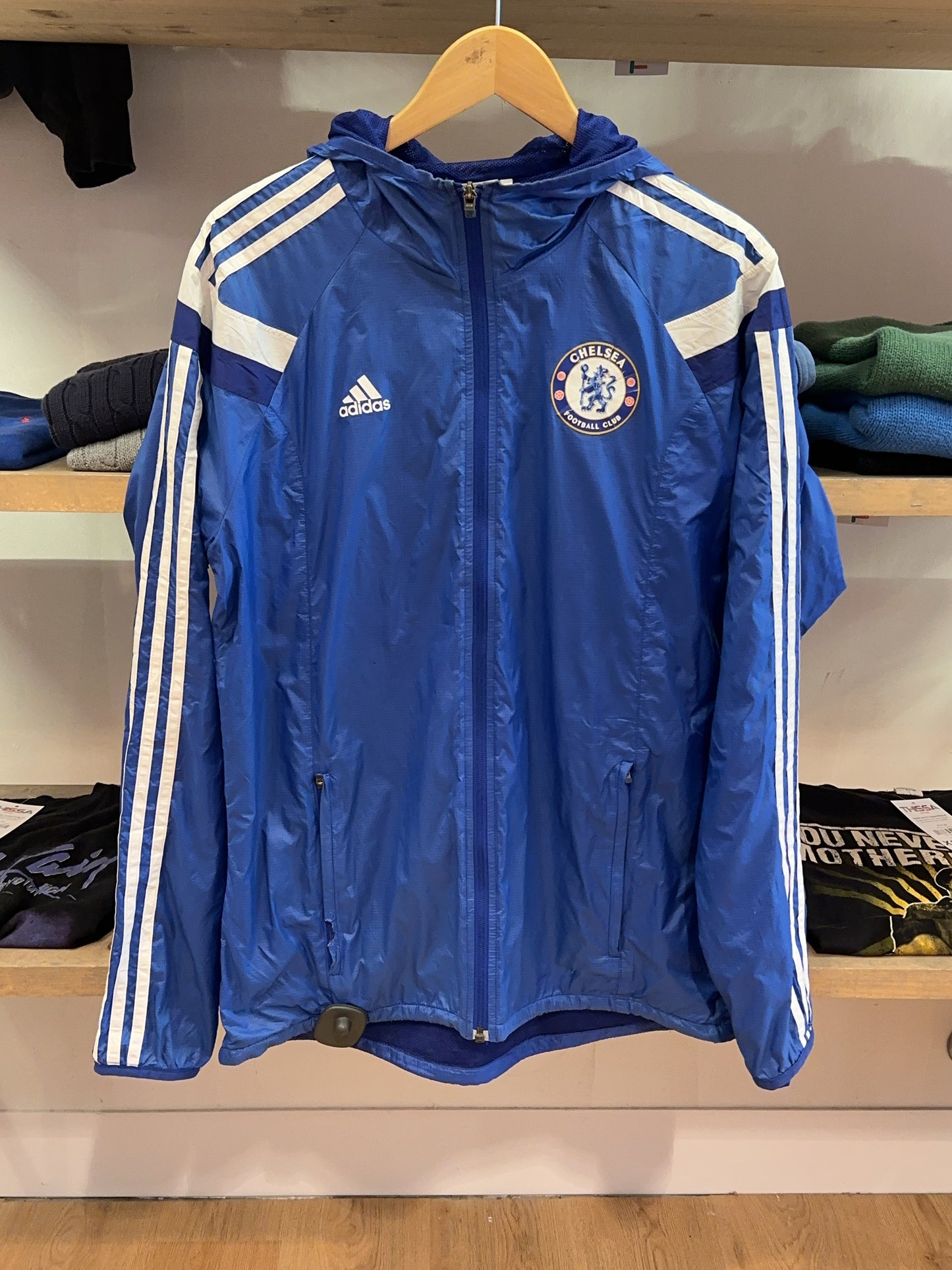 M - 2014-15 Chelsea adidas Hooded Rain Jacket