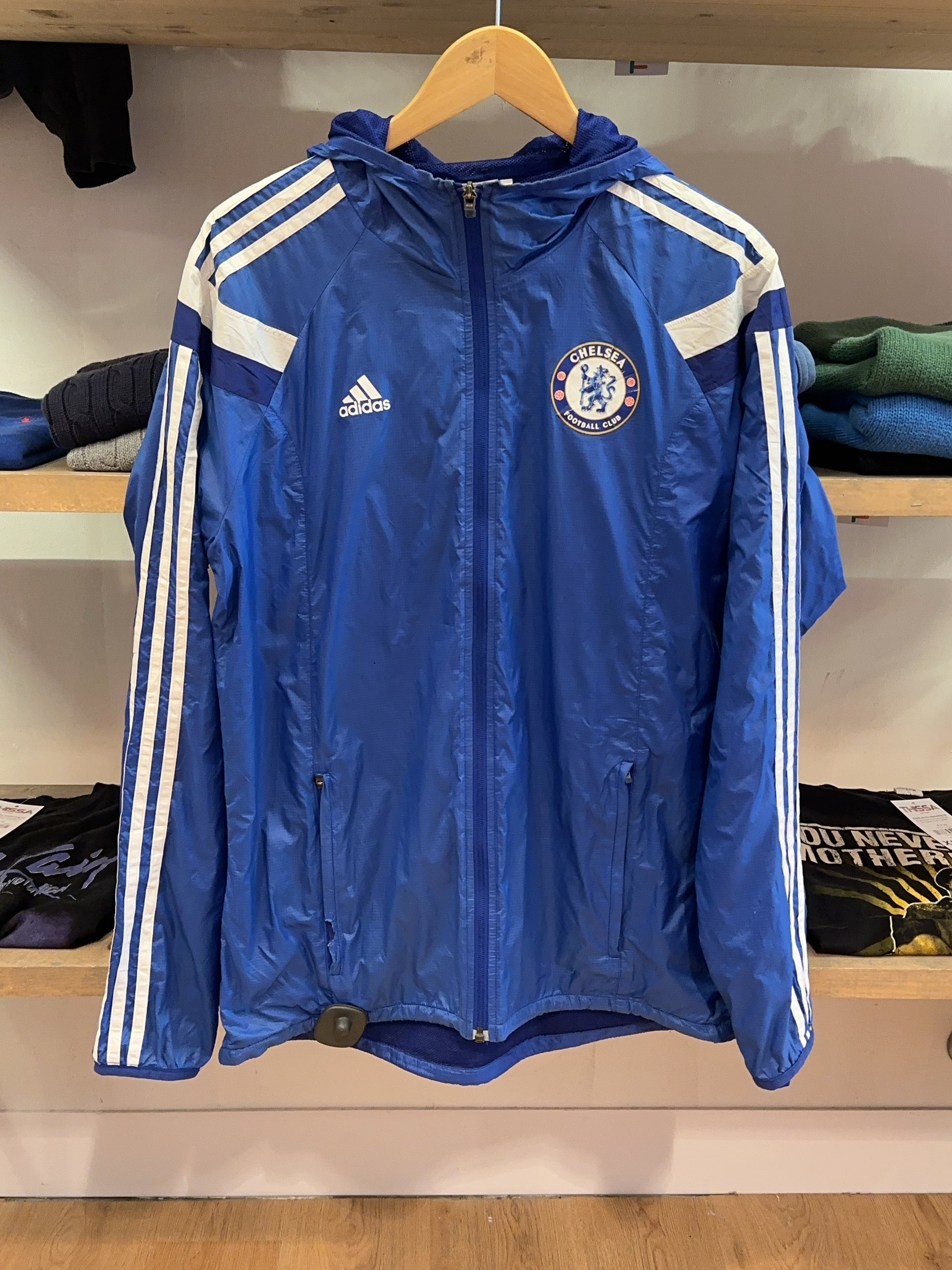 M - 2014-15 Chelsea adidas Hooded Rain Jacket