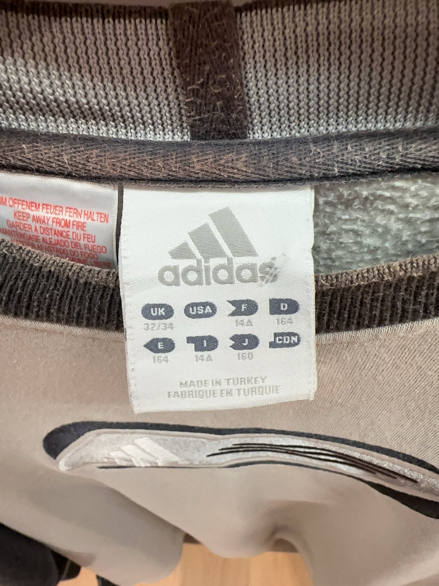 Adidas Two-Tone Logo Crewneck Sweatshirt - S
