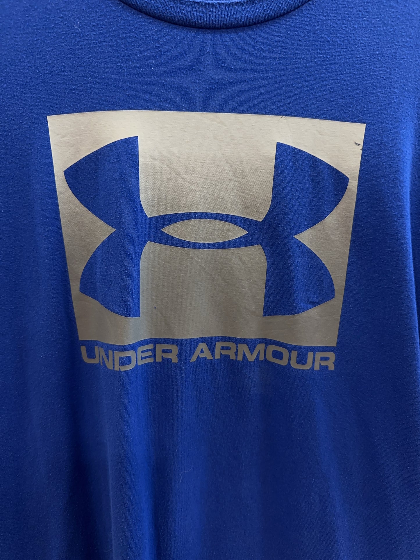 Under Armour HeatGear Blue Logo Graphic T-Shirt