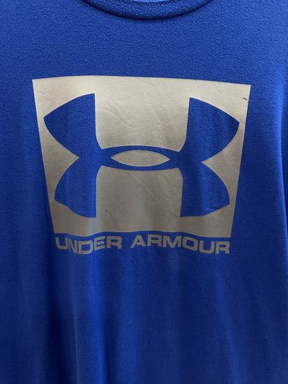 Under Armour HeatGear Blue Logo Graphic T-Shirt