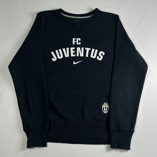 S - 2017-18 Juventus FC Nike Black Crewneck Sweatshirt