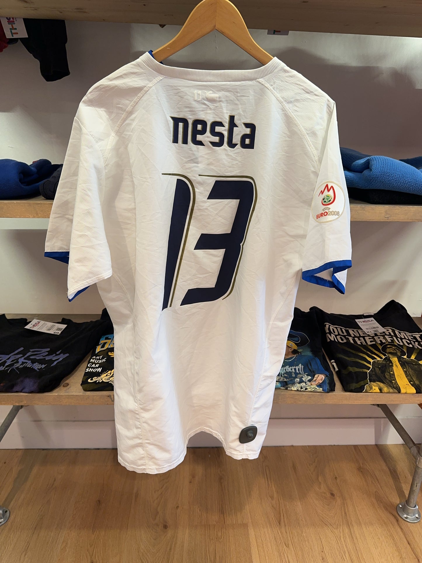 XL - 2006-2008 Italy Puma Home Football Shirt Nesta 13