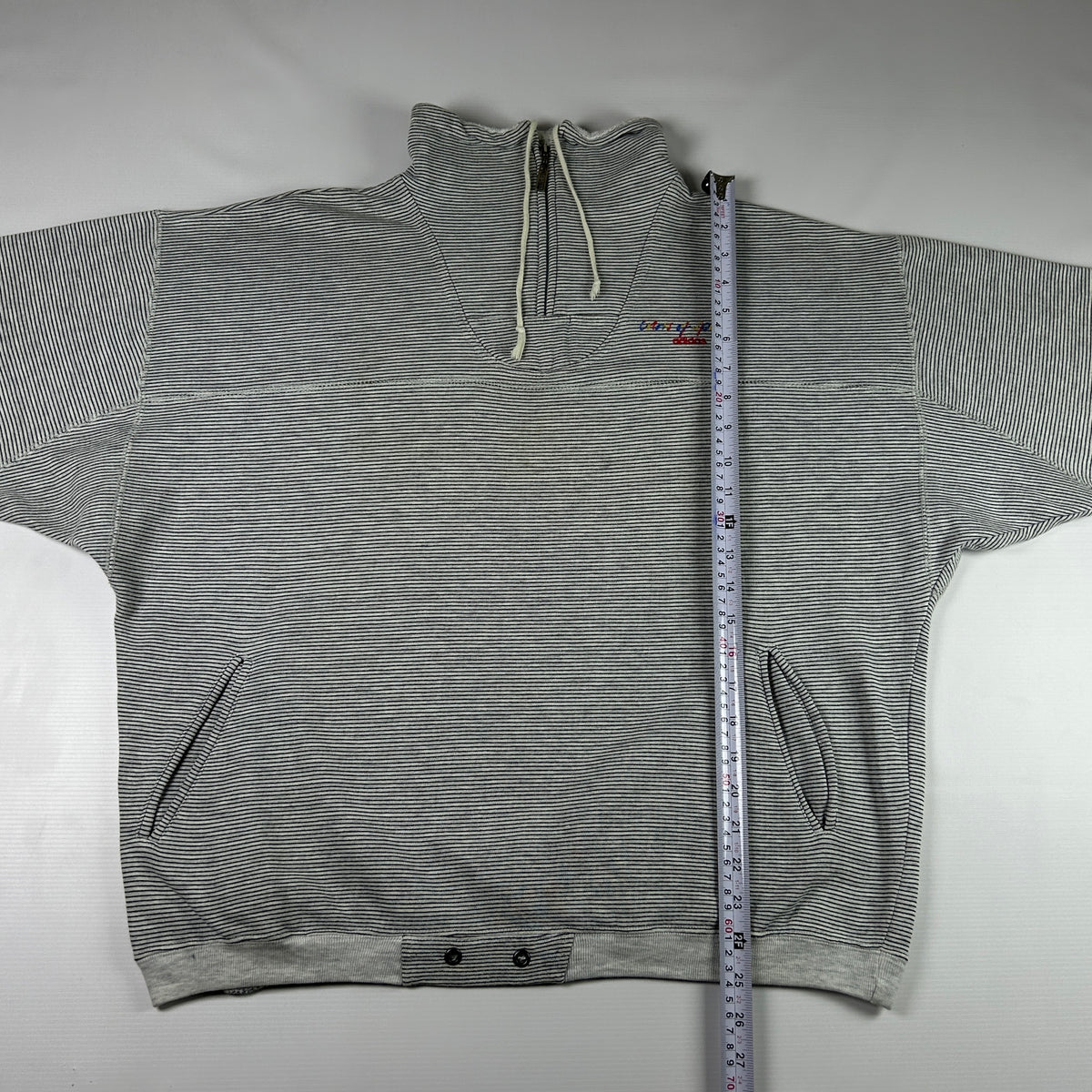 XL - 1990's Adidas Striped Half-Zip Pullover Sweatshirt